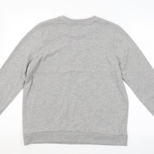TU Womens Grey Floral  Pullover Sweatshirt Size 12
