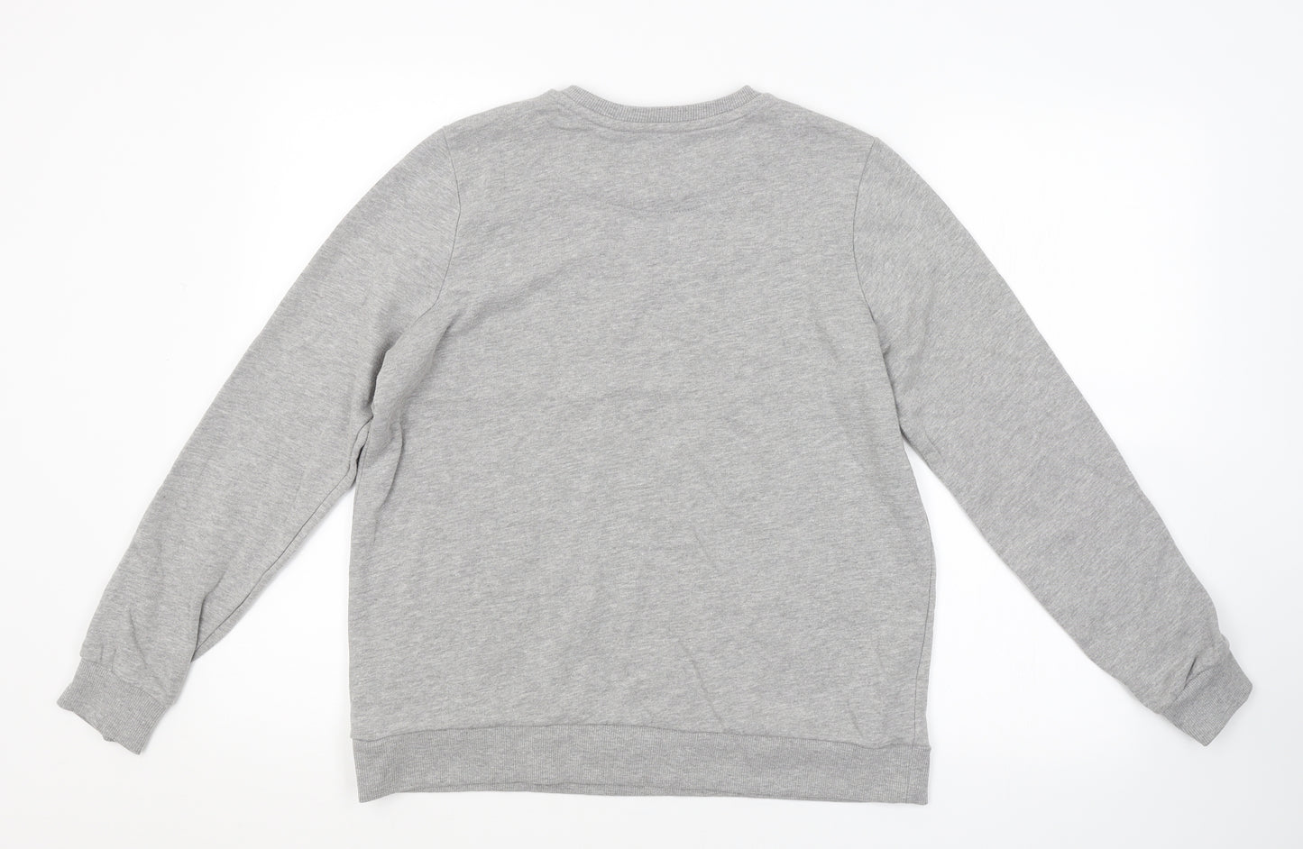 TU Womens Grey Floral  Pullover Sweatshirt Size 12