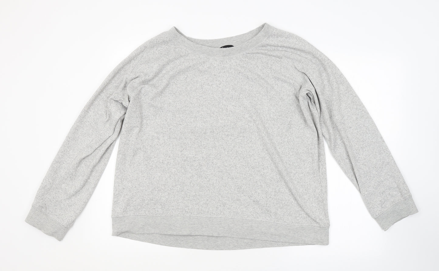 Feel Fabulous Womens Grey   Pullover Sweatshirt Size 18