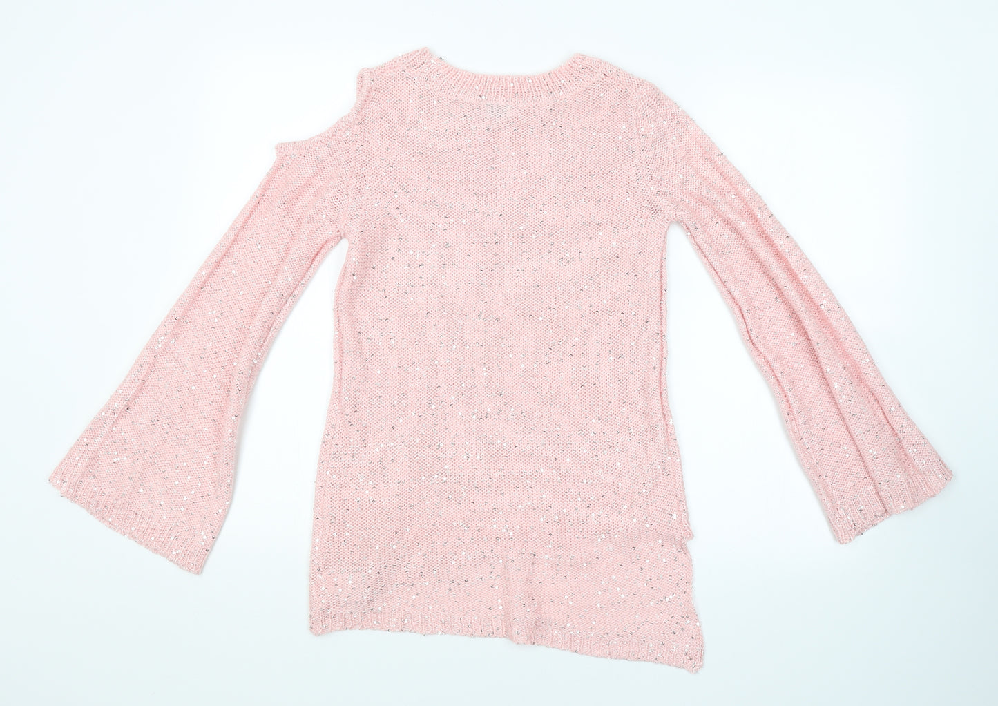 River Island Girls Pink   Pullover Jumper Size 11-12 Years