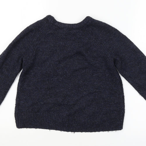 H&M Girls Purple   Pullover Jumper Size 7-8 Years