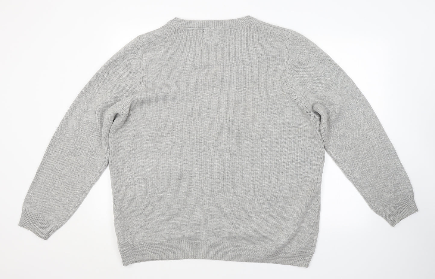 F&F Womens Grey   Pullover Jumper Size 22  - CHRISTMAS