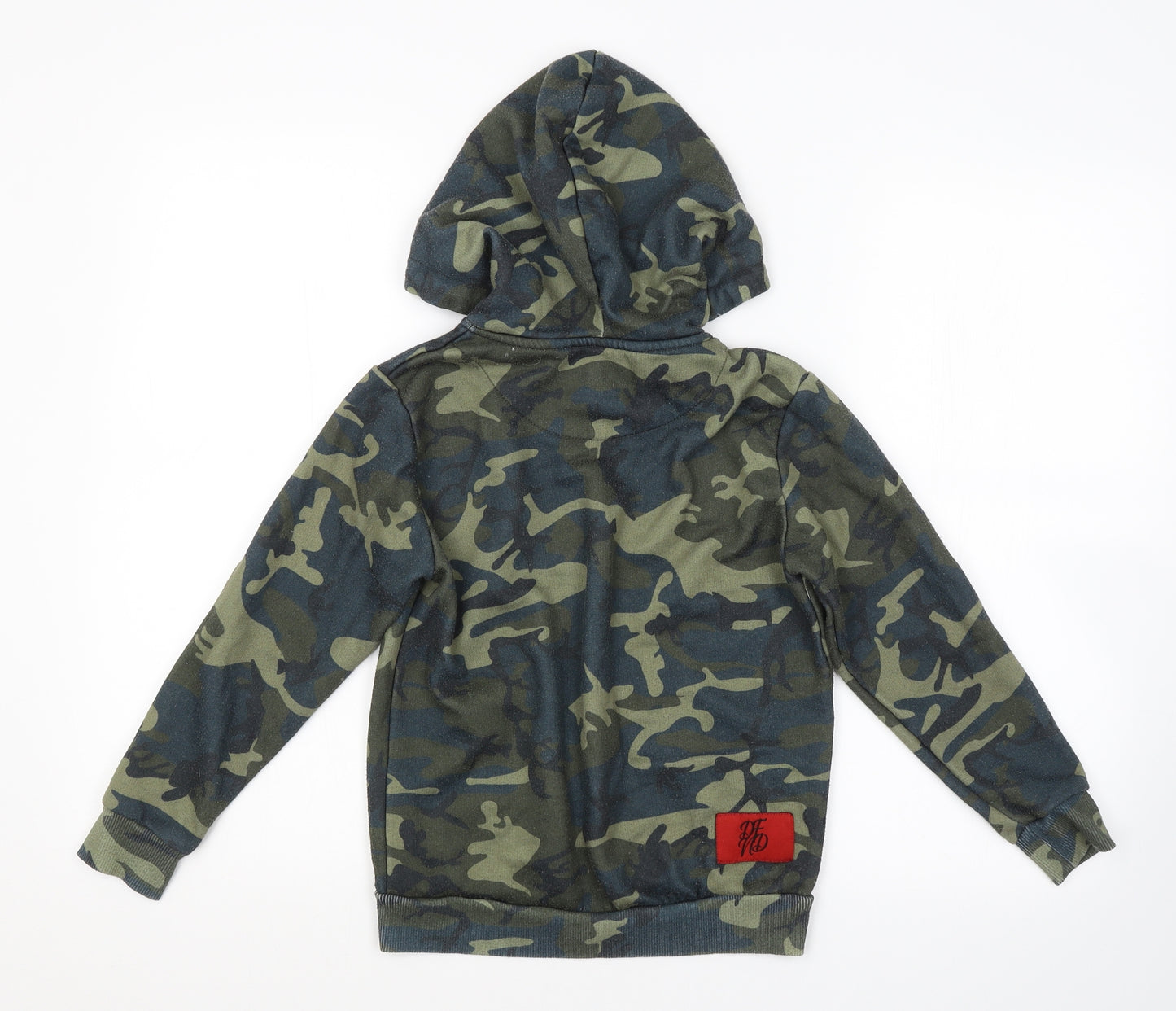 DFND Boys Green Camouflage  Full Zip Hoodie Size 11-12 Years