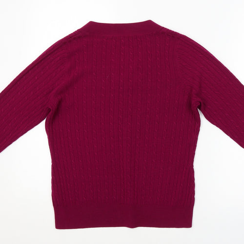 BHS Womens Purple Striped  Pullover Jumper Size 12
