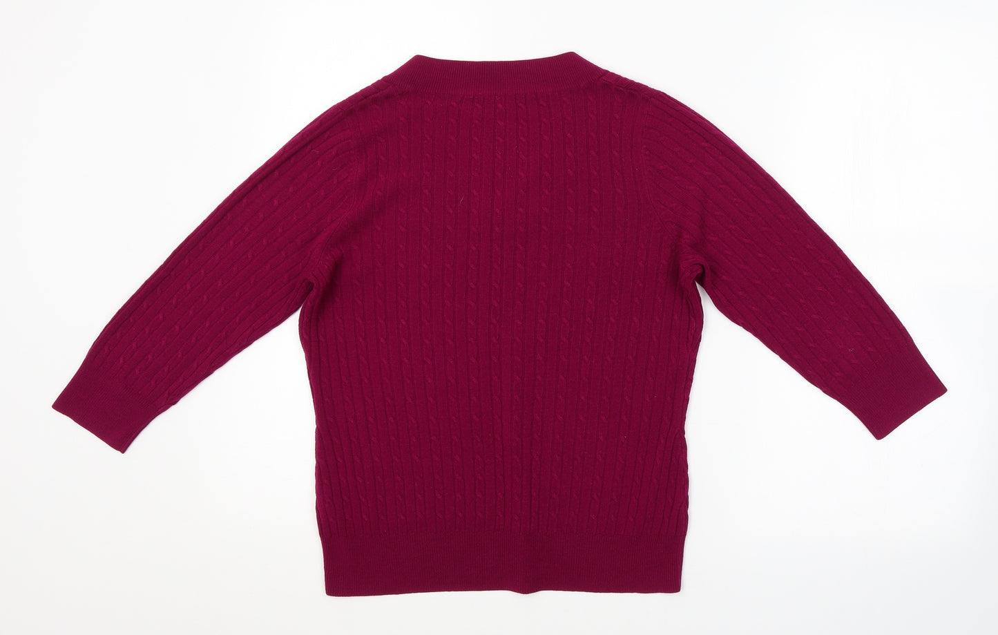 BHS Womens Purple Striped  Pullover Jumper Size 12