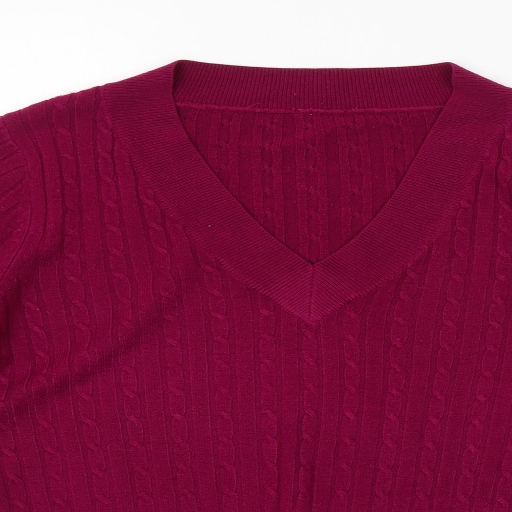 BHS Womens Purple Striped  Pullover Jumper Size 12