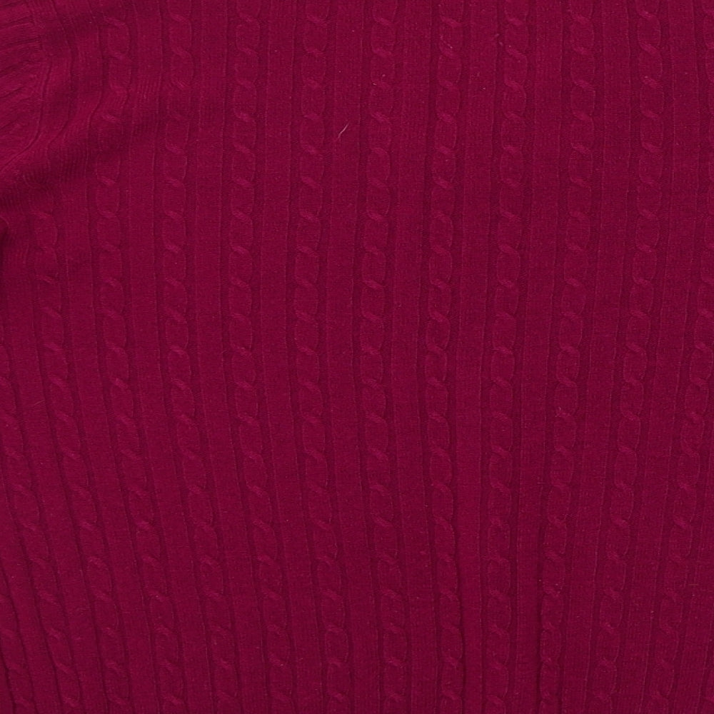BHS Womens Purple Striped  Pullover Jumper Size 12
