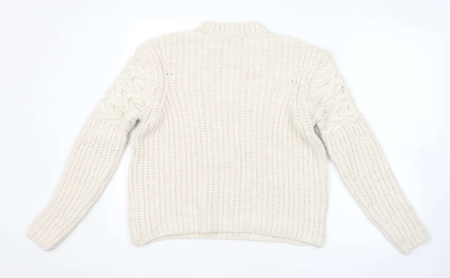 River Island Womens White   Pullover Jumper Size S