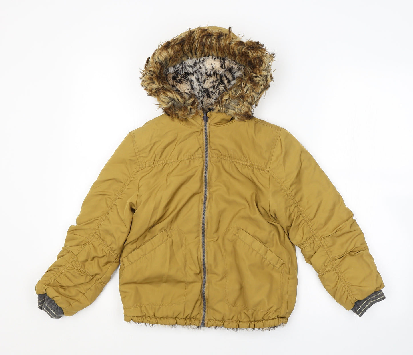 Preworn Boys Brown   Basic Coat Coat