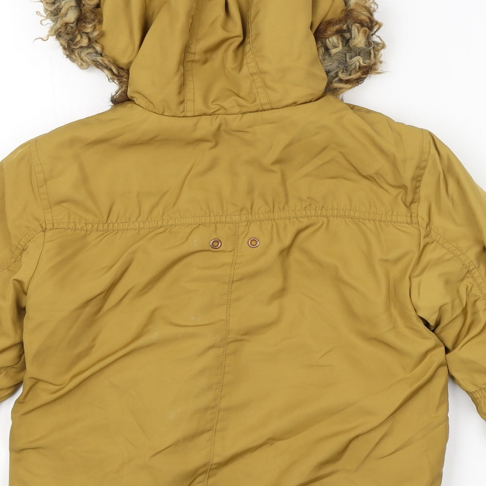 Preworn Boys Brown   Basic Coat Coat