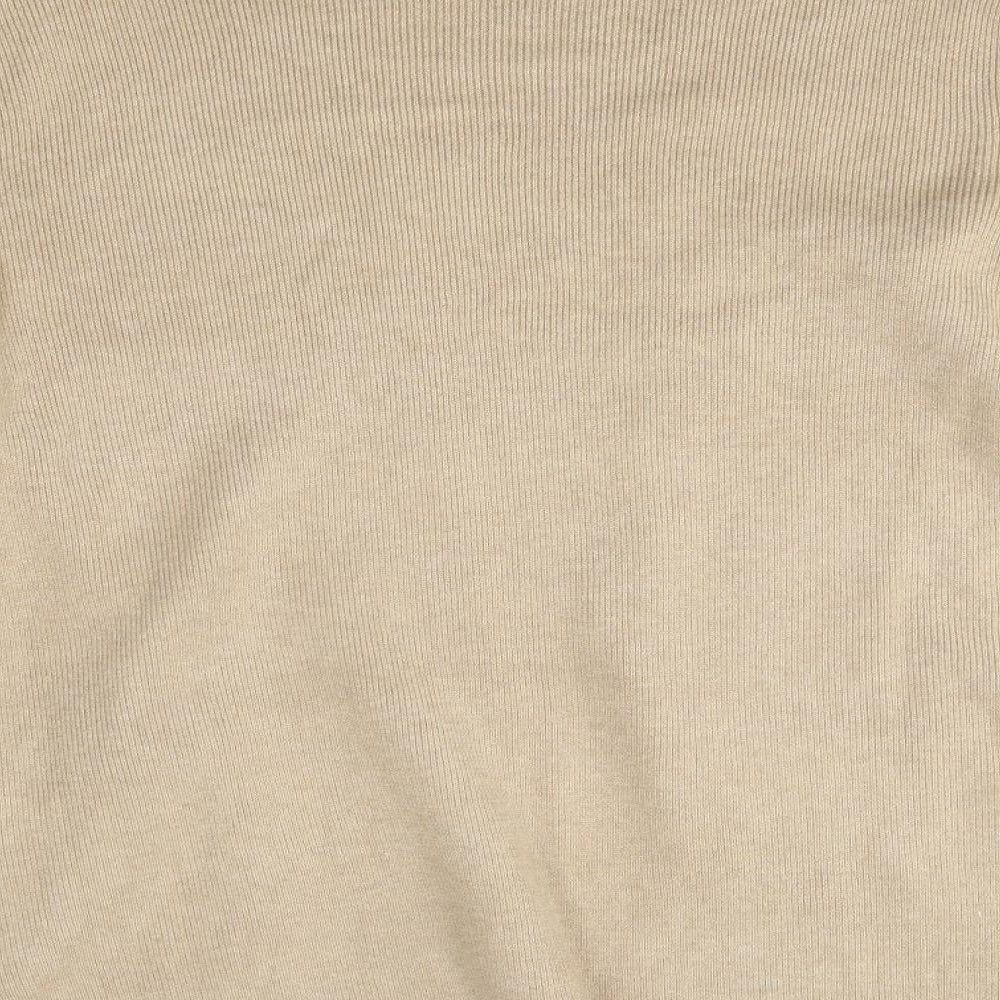 M&S Womens Beige   Cardigan Jumper Size 14