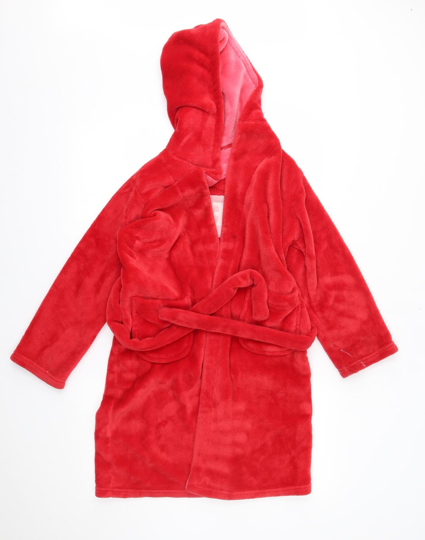 M&S Girls Red    Robe Size 9-10 Years  - sleepy