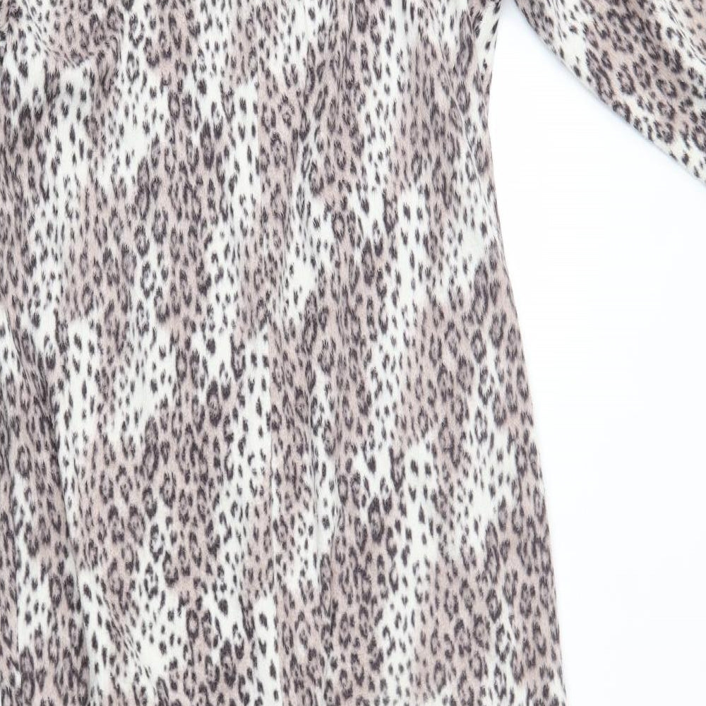 Matalan Womens Brown Animal Print   One Piece Size 12