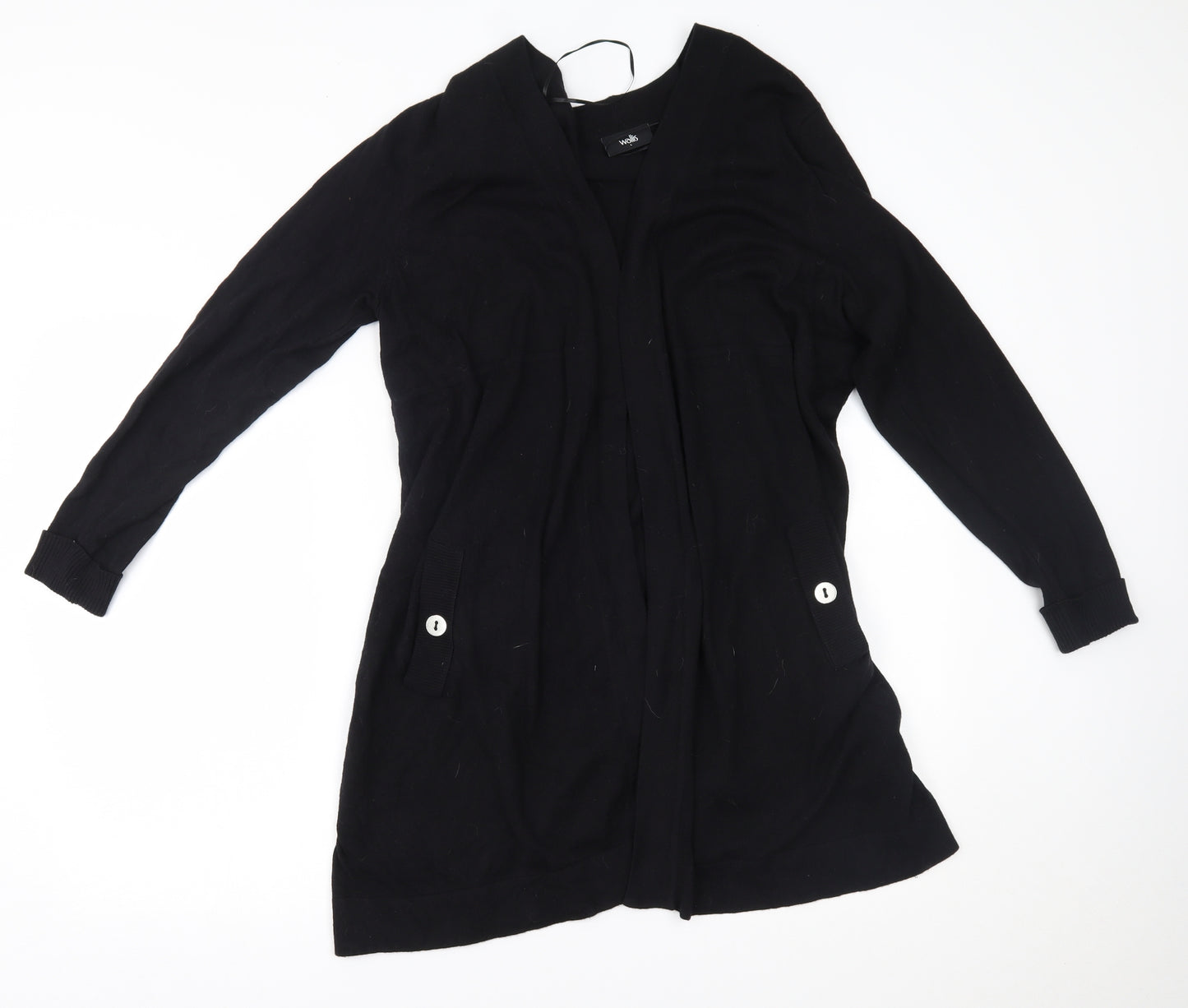 Wallis Womens Black   Cardigan Jumper Size L