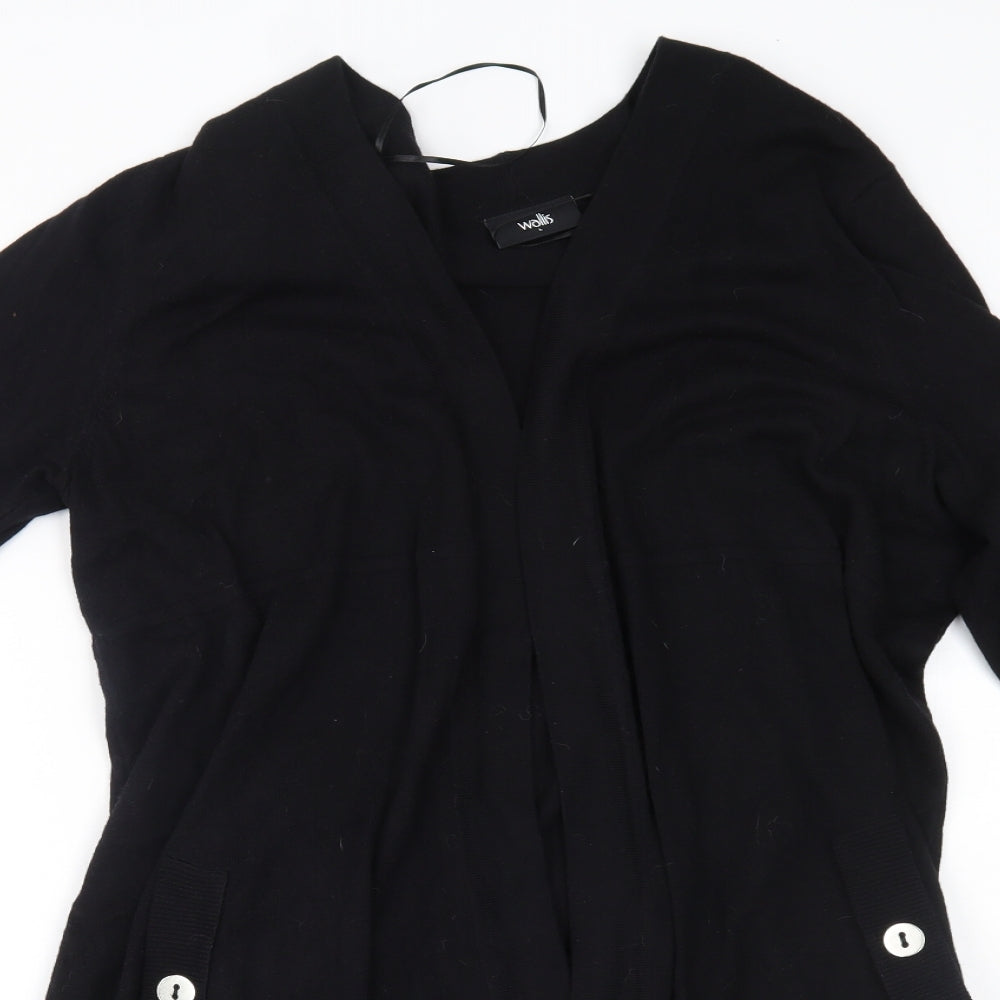 Wallis Womens Black   Cardigan Jumper Size L