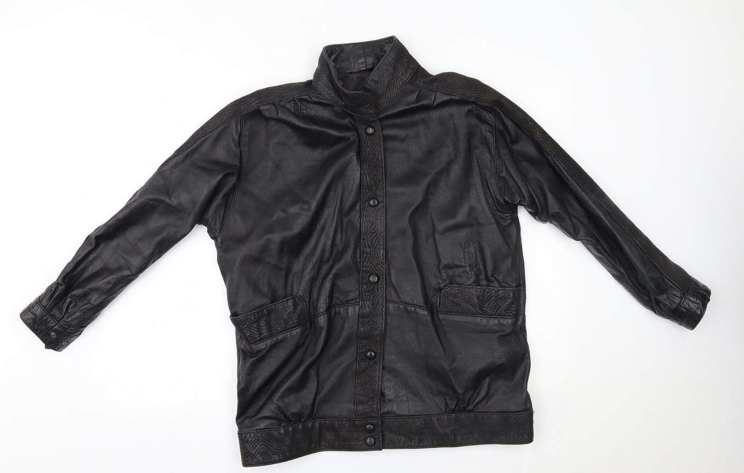Preworn Mens Black   Biker Coat Size M