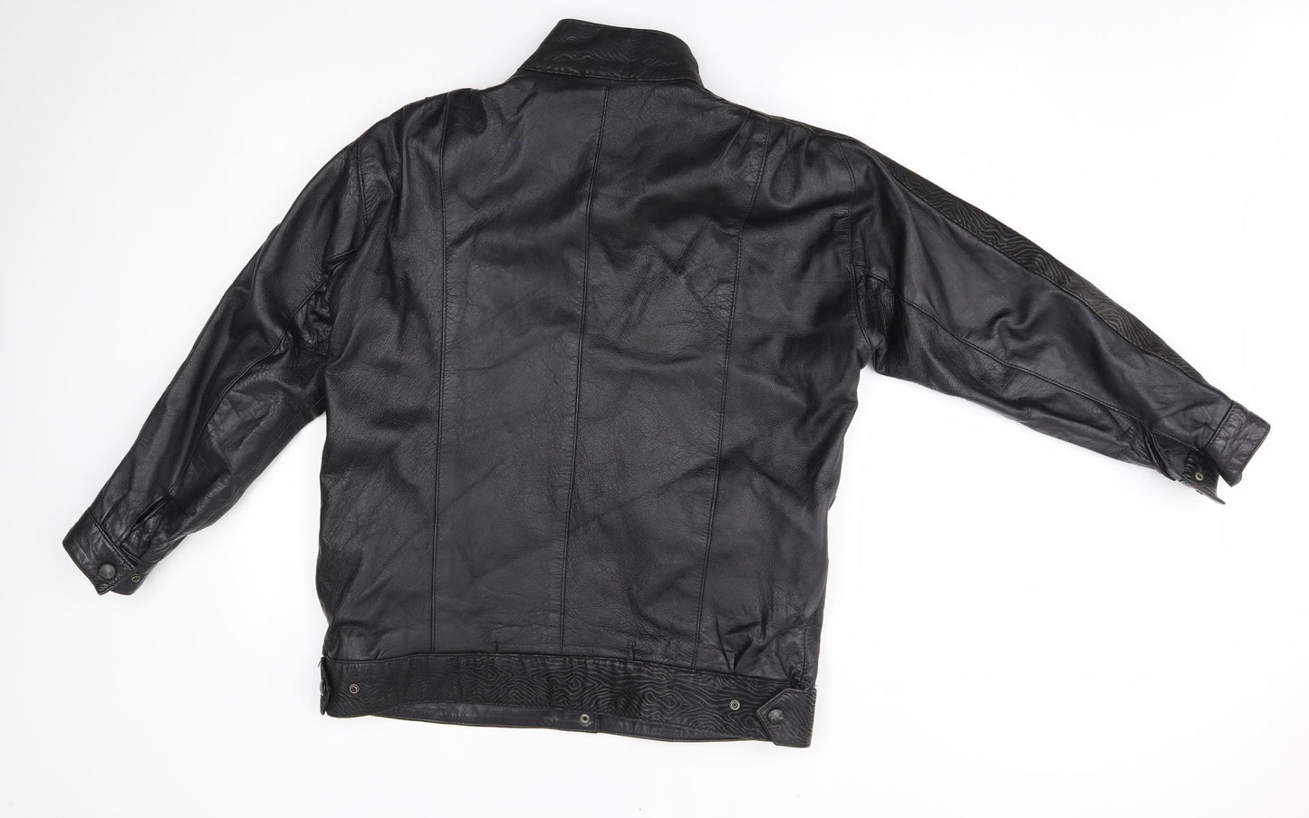 Preworn Mens Black   Biker Coat Size M