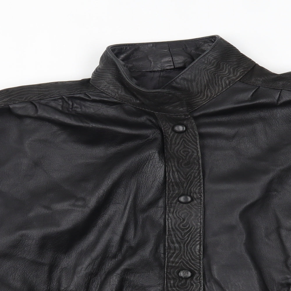 Preworn Mens Black   Biker Coat Size M