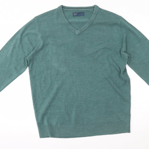 Easy Mens Blue   Pullover Jumper Size L