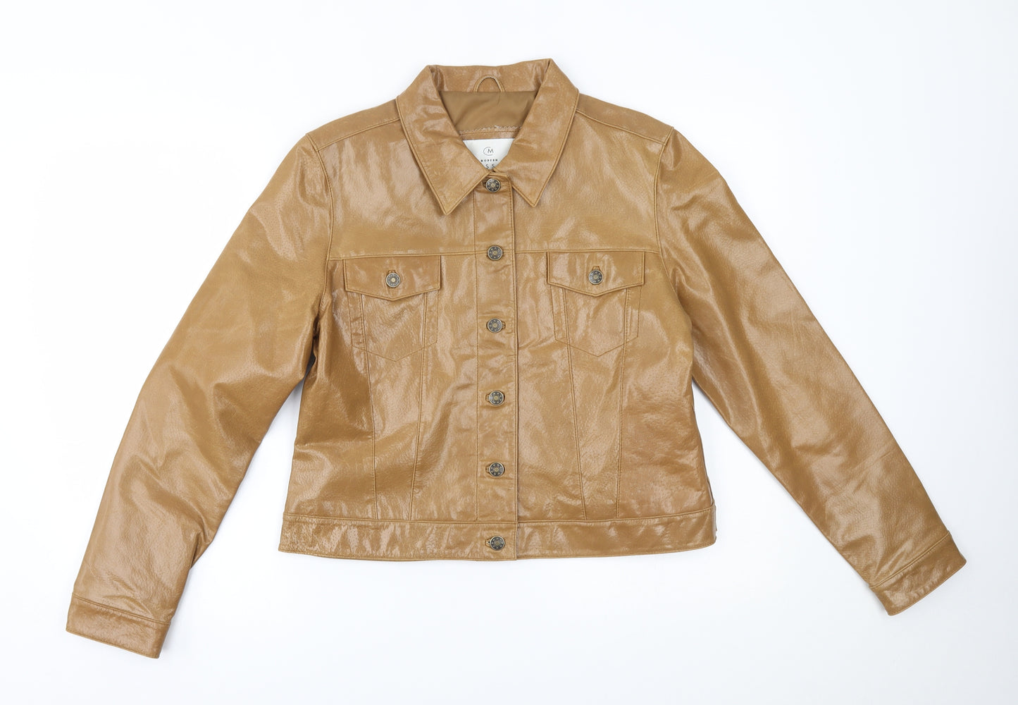 modern classics Womens Brown   Biker Coat Size 14