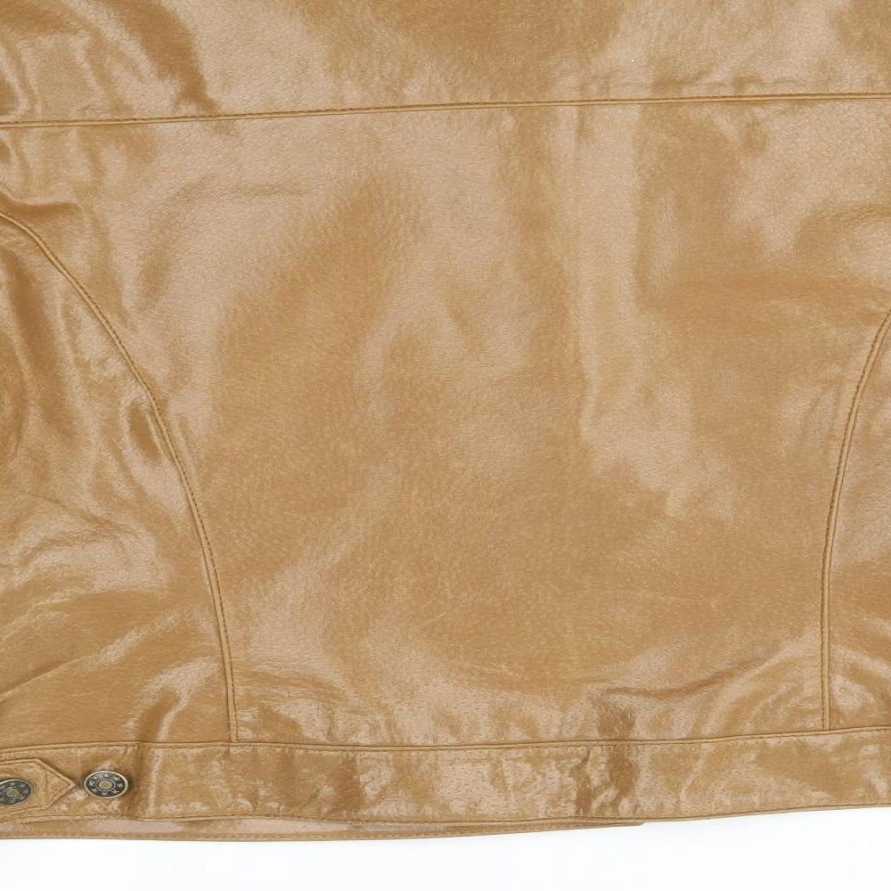 modern classics Womens Brown   Biker Coat Size 14