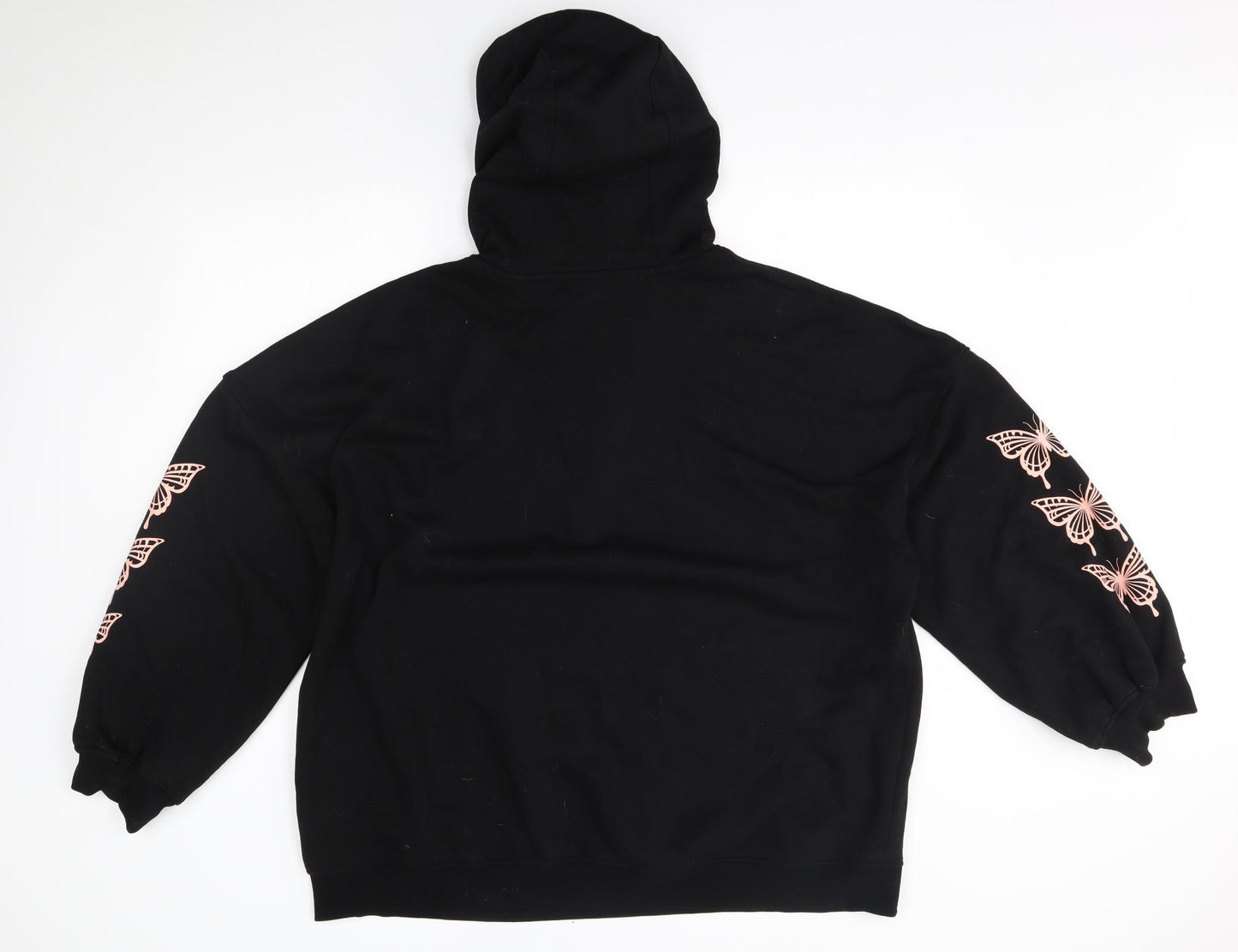 H&M Womens Black   Pullover Hoodie Size XL  - butterfly
