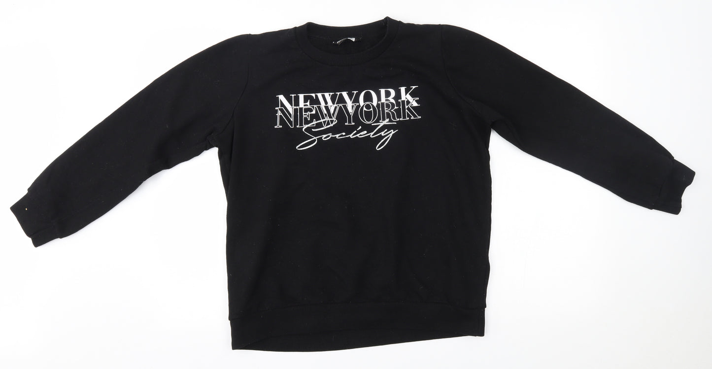Pep&co Womens Black   Pullover Jumper Size 8  - new york