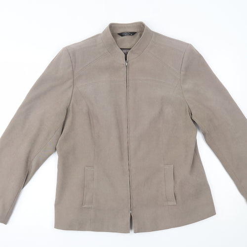 BM Womens Beige   Jacket Blazer Size 16