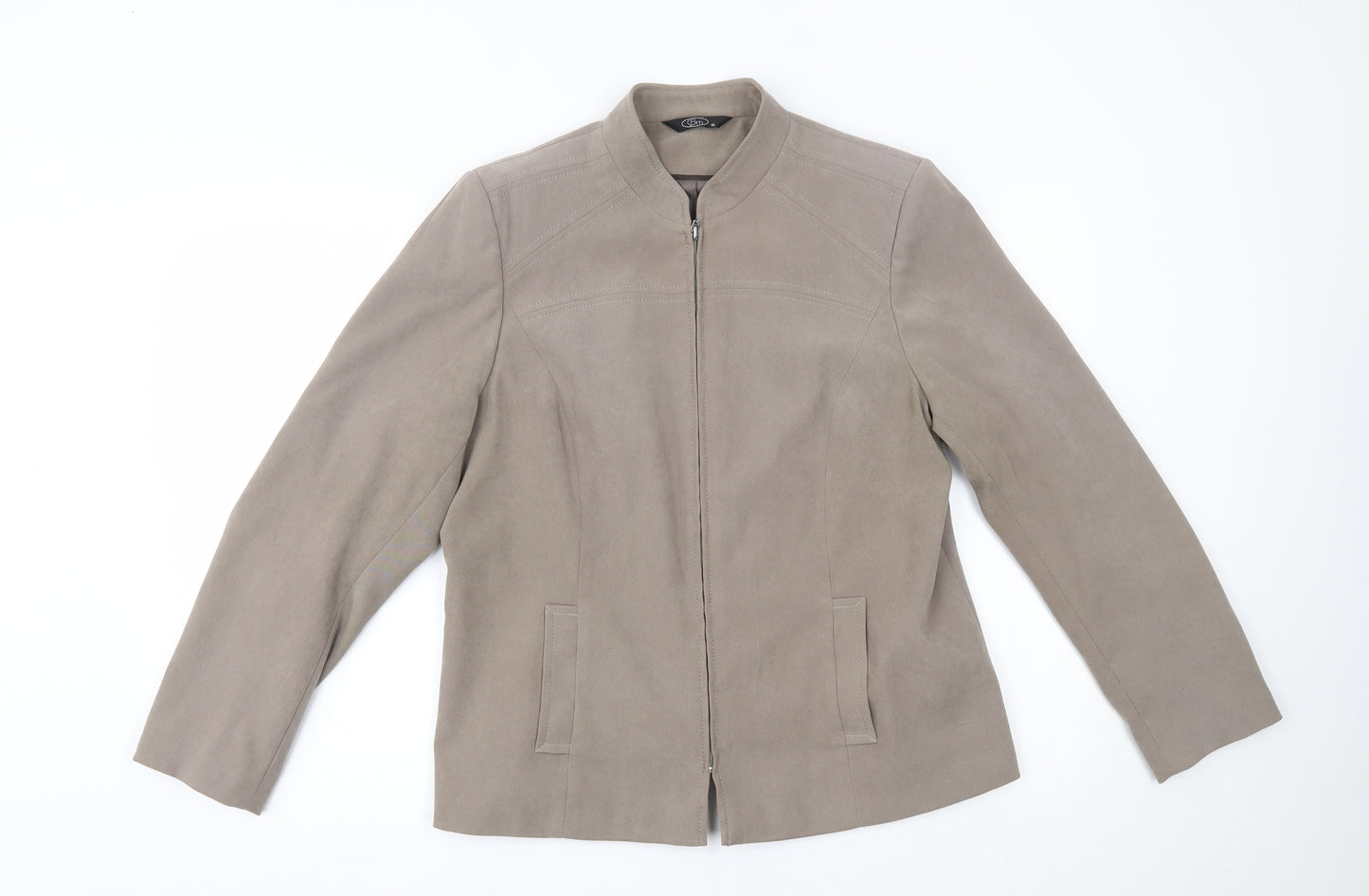 BM Womens Beige   Jacket Blazer Size 16