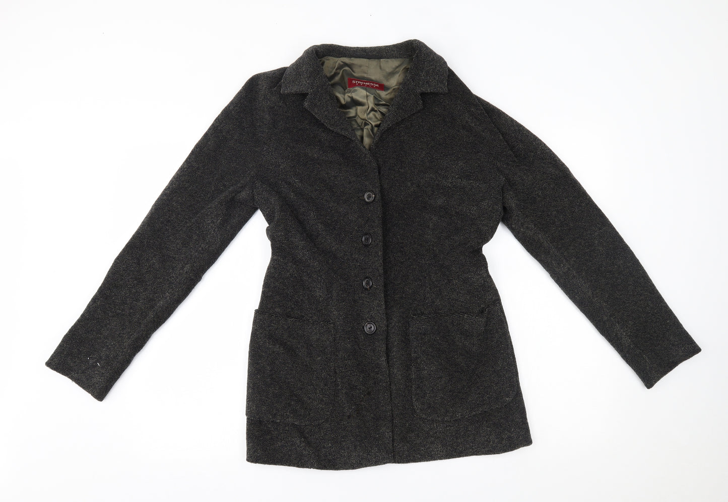 Strenesse Group  Womens Grey   Pea Coat Blazer Size 12