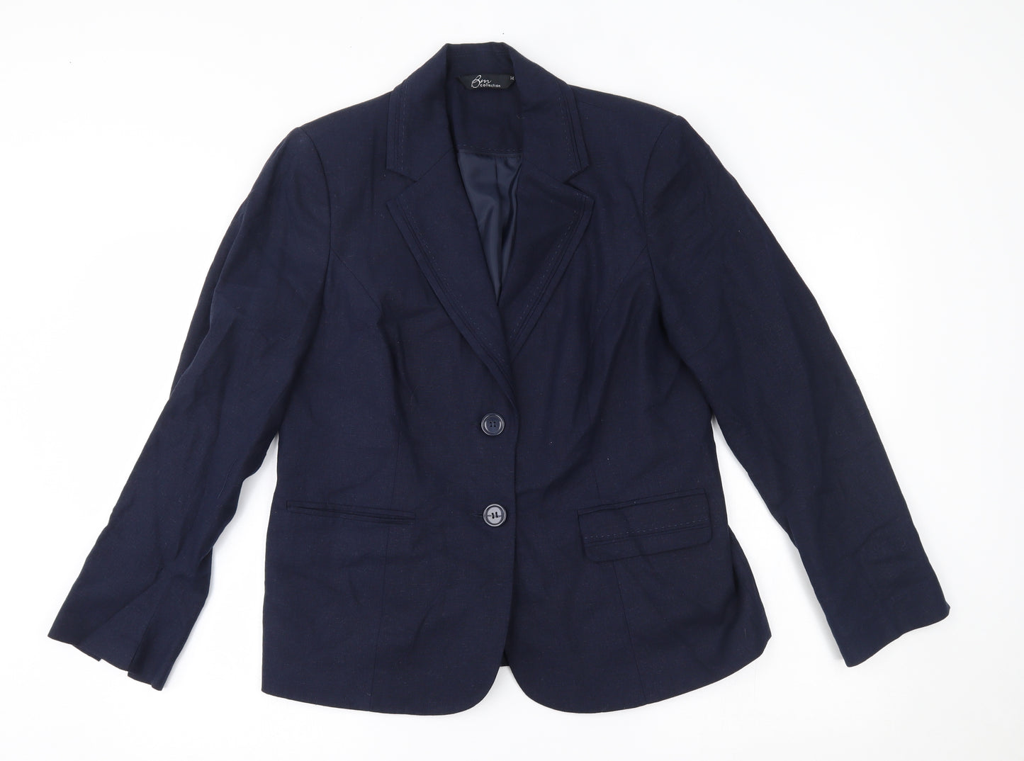 BM Womens Blue   Jacket Blazer Size 14  -