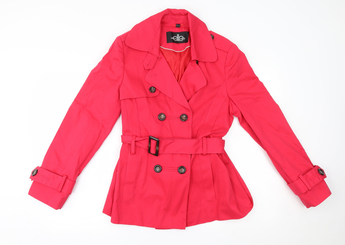 david barry Womens Red   Overcoat Coat Size 14