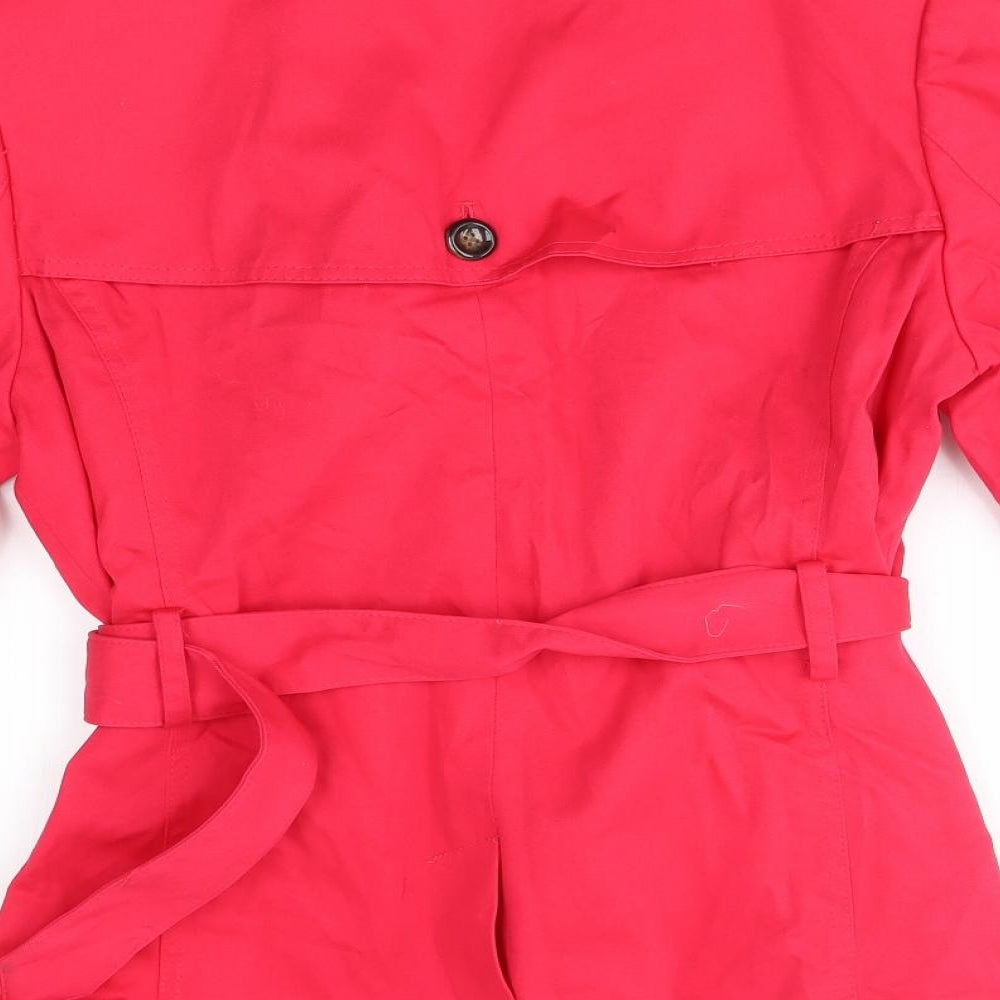 david barry Womens Red   Overcoat Coat Size 14