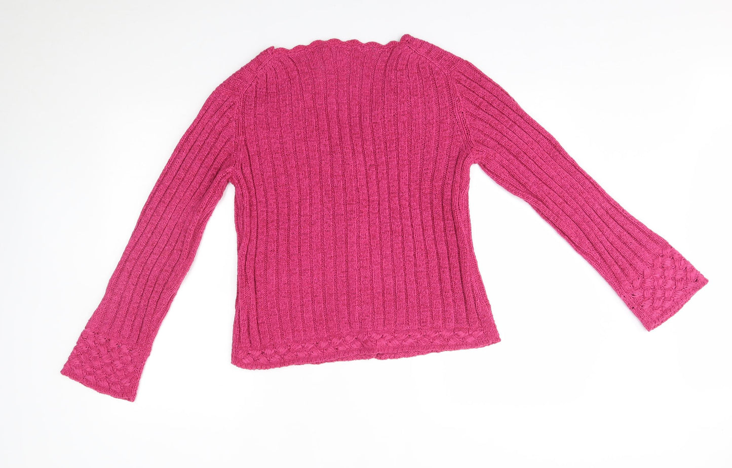 M&S Womens Pink   Cardigan Jumper Size 16
