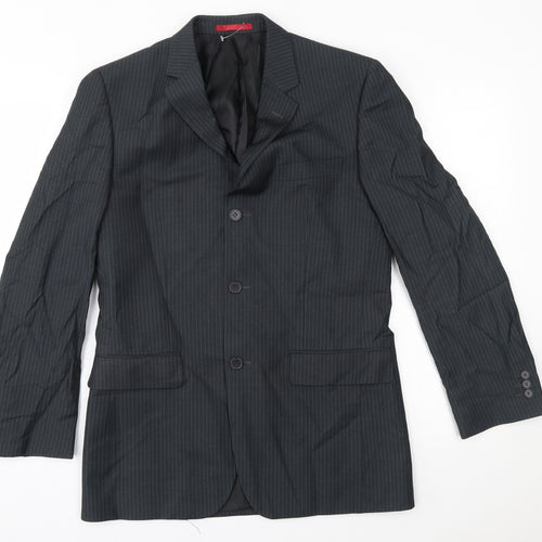 Burton Mens Grey Striped  Jacket Blazer