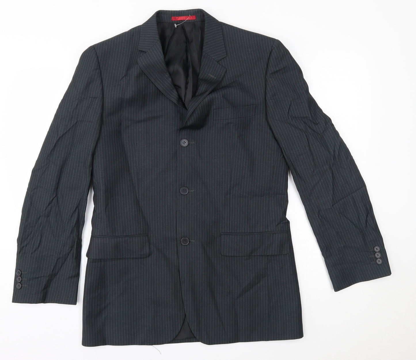 Burton Mens Grey Striped  Jacket Blazer