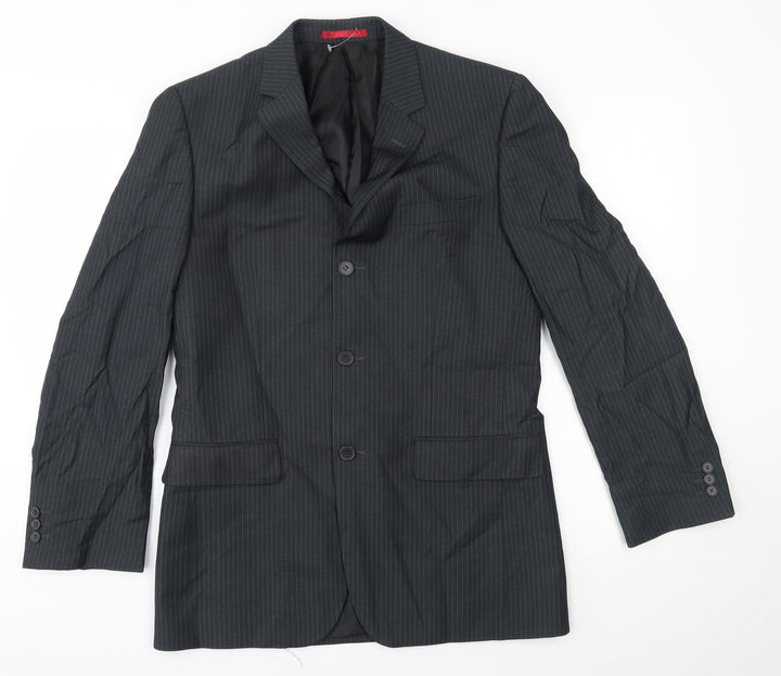 Burton Mens Grey Striped  Jacket Blazer