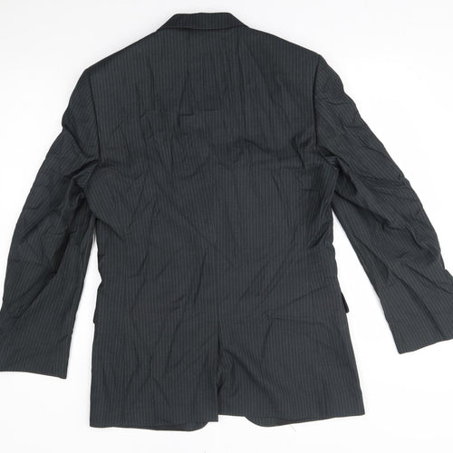 Burton Mens Grey Striped  Jacket Blazer