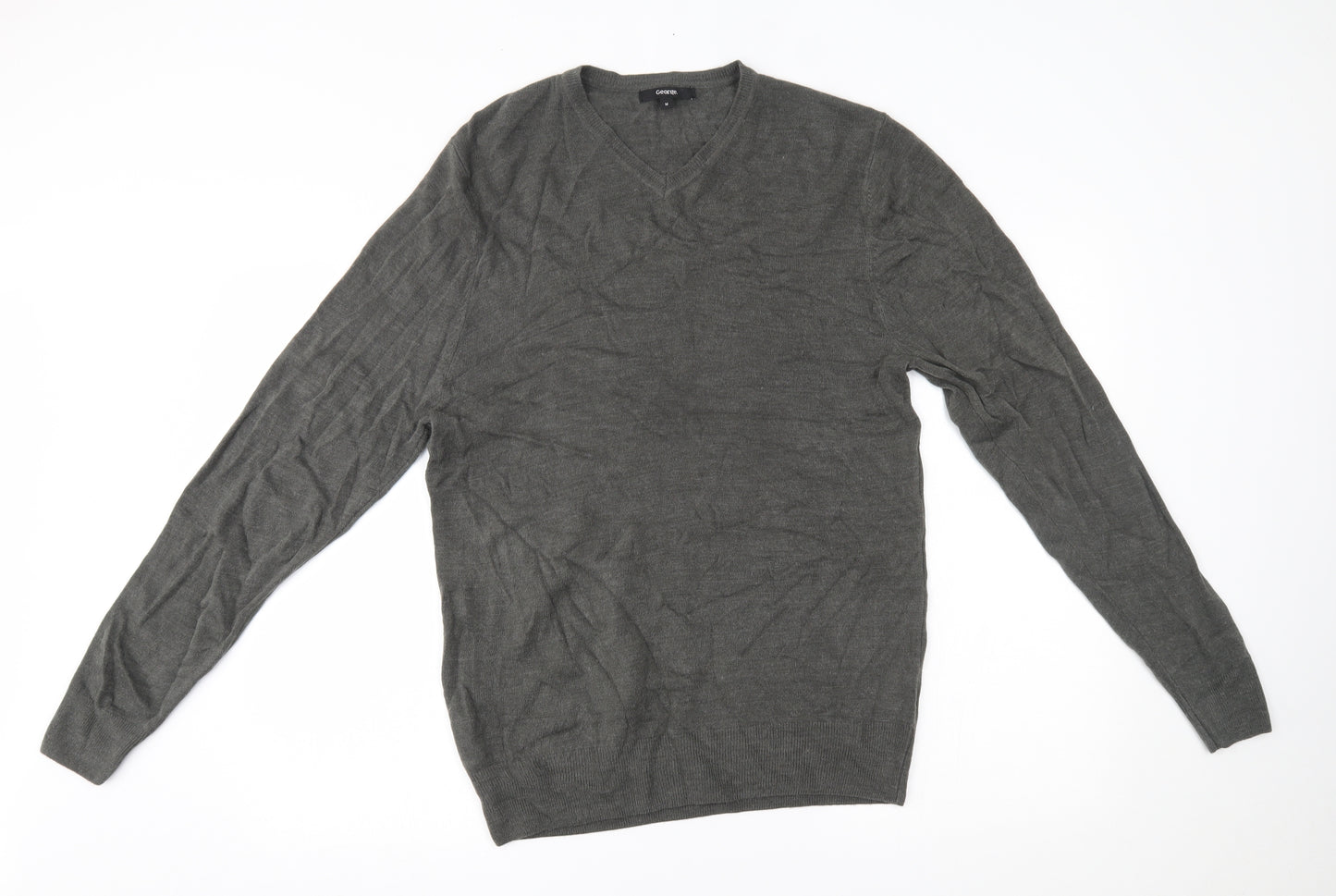 George Mens Grey   Pullover Jumper Size M