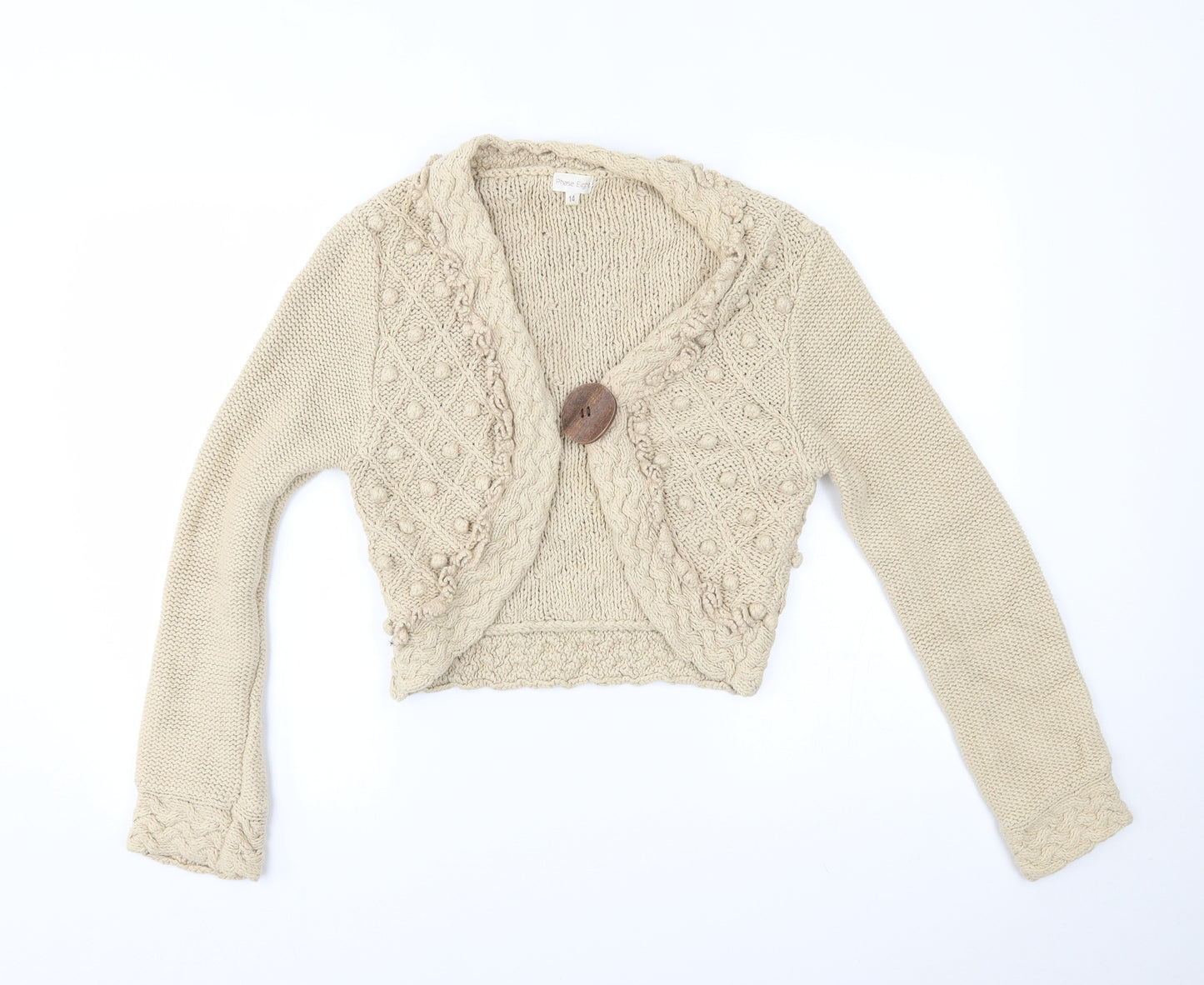 Phase Eight Womens Beige   Cardigan Jumper Size 14