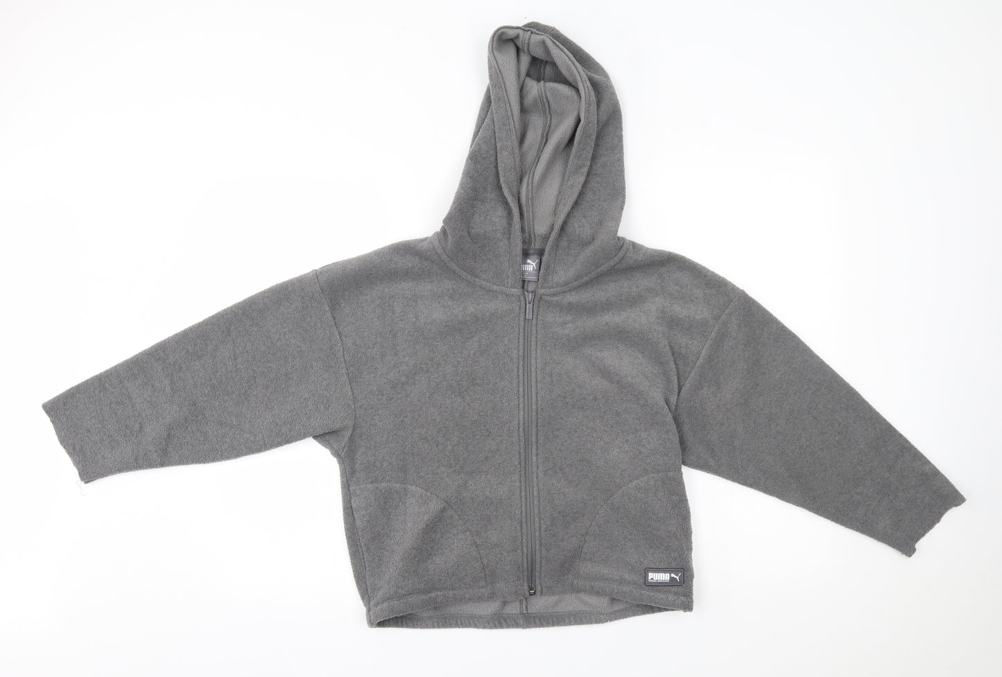 PUMA Womens Grey   Pullover Hoodie Size M