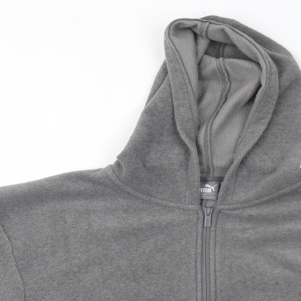 PUMA Womens Grey   Pullover Hoodie Size M