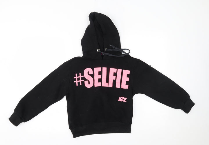 A2Z 4 kids Girls Black   Pullover Hoodie Size 11-12 Years  - #selfie