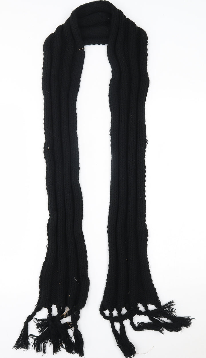 Preworn Womens Black    Scarf