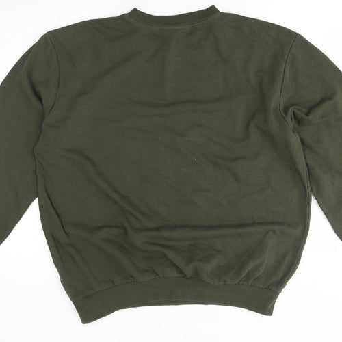 H&M Mens Green   Pullover Jumper Size M