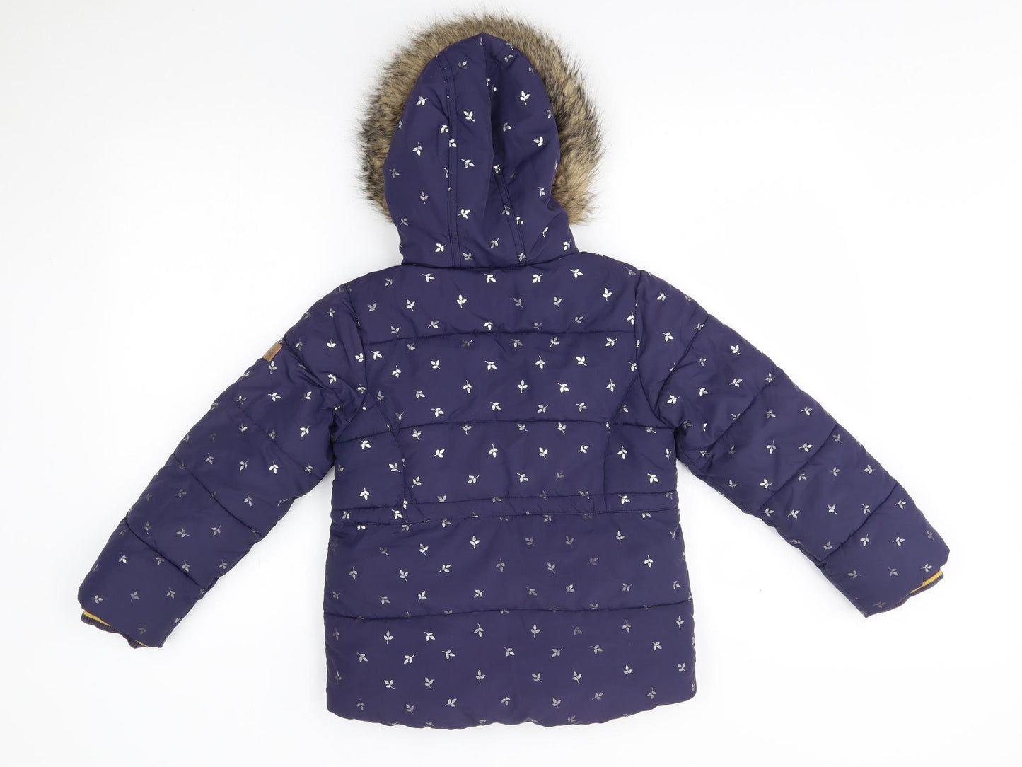Joules Girls Blue   Parka Coat Size 7-8 Years