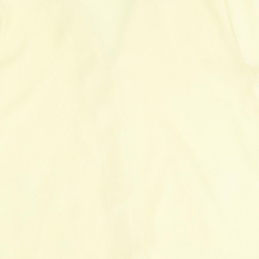 Chanade Womens Yellow   Basic Button-Up Size 16