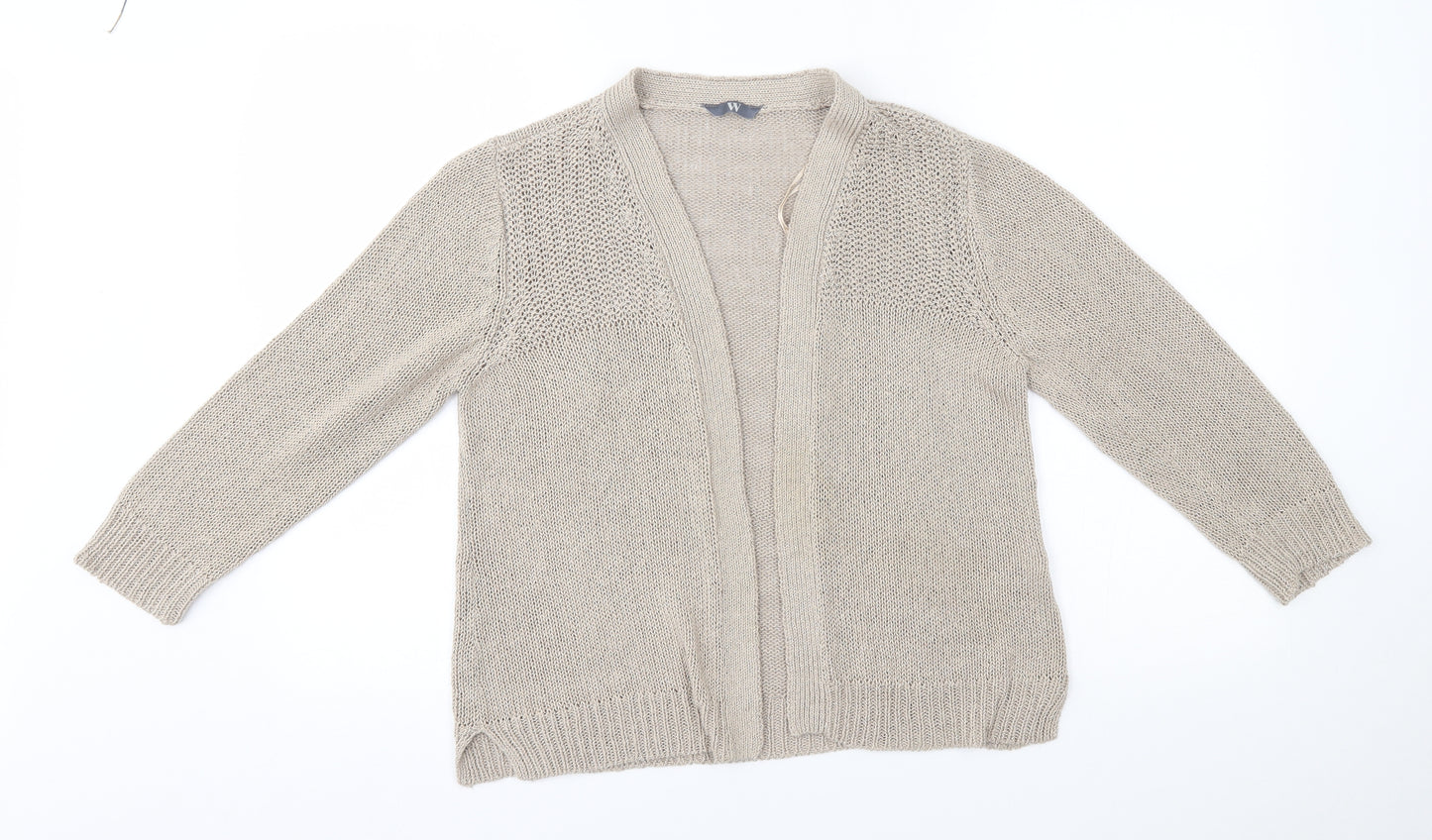 BHS Womens Beige   Cardigan Jumper Size 14