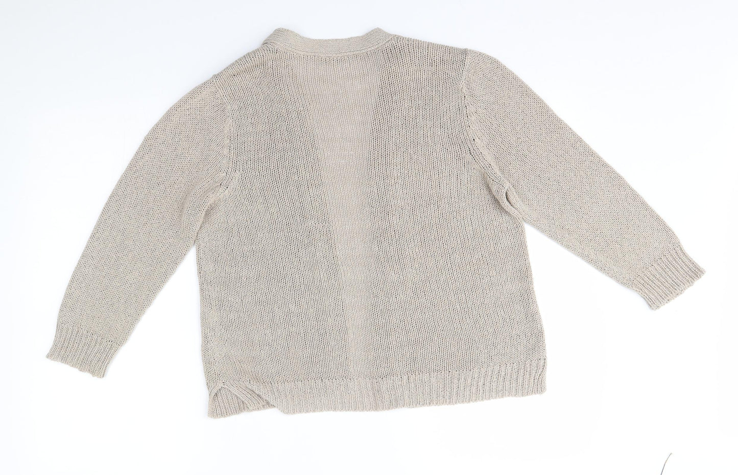 BHS Womens Beige   Cardigan Jumper Size 14