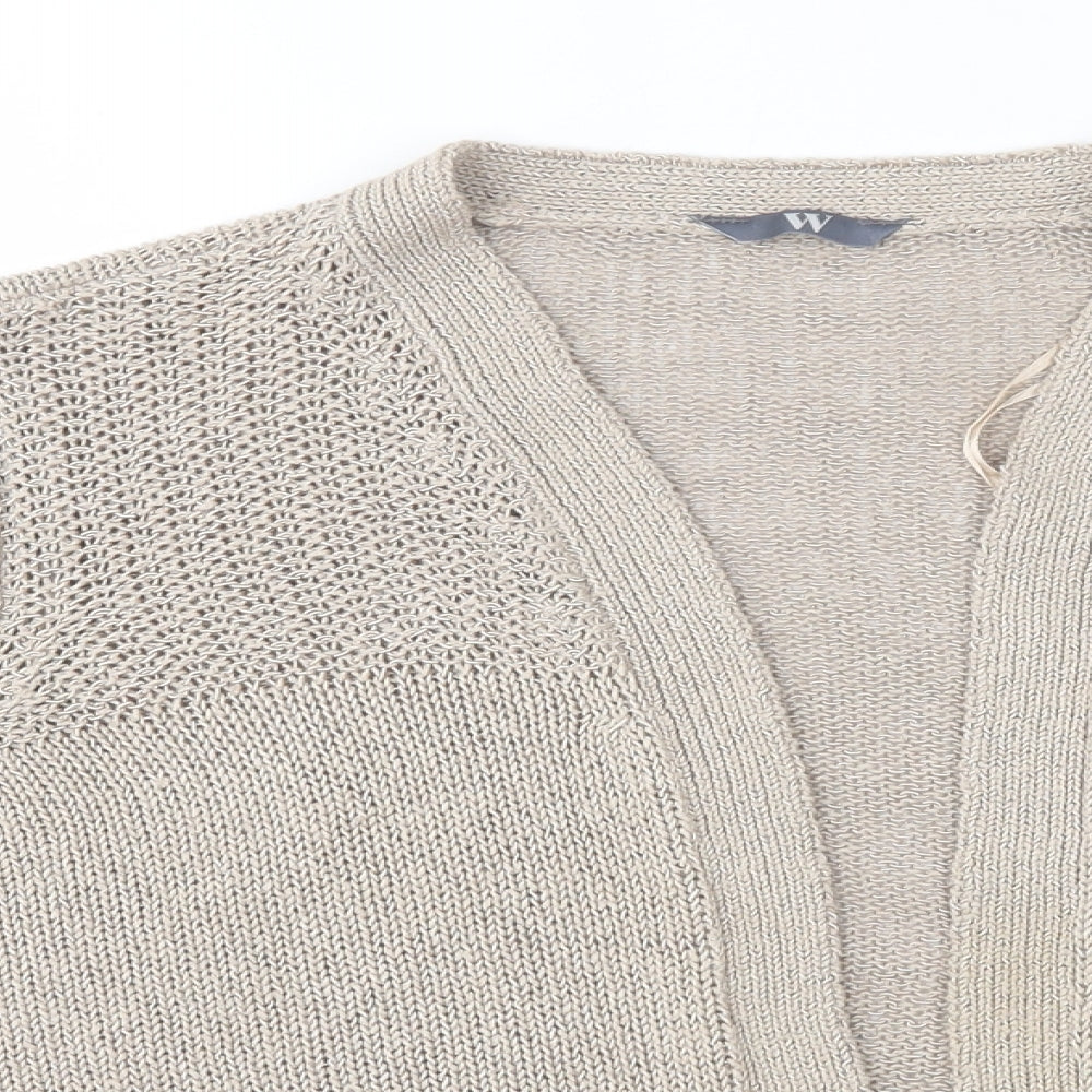 BHS Womens Beige   Cardigan Jumper Size 14